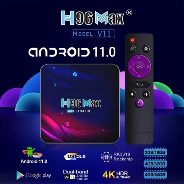 H96 Max 4k media streamer bij gogogadgetplus